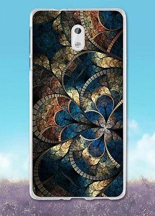 Силіконовий чохол накладка для nokia 3 з картинкою візерунок