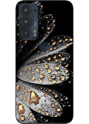 Силіконовий чохол epik для motorola edge 20 з картинкою квітка
