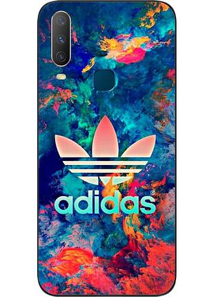 Силіконовий чохол для vivo y17 з картинкою adidas