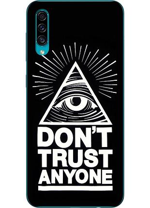 Бампер силиконовый чехол для samsung a30s galaxy a307f с картинкой глаз