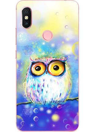 Силіконовий чохол для xiaomi redmi s2 з картинкою сова