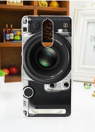 Оригинальный чехол панель накладка для lenovo a7020 / vibe k5 note с картинкой фотоаппарат