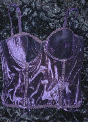 Ошатний стройнящий оксамитовий, велюровий корсет, 80d, сексі, шикарне якість1 фото