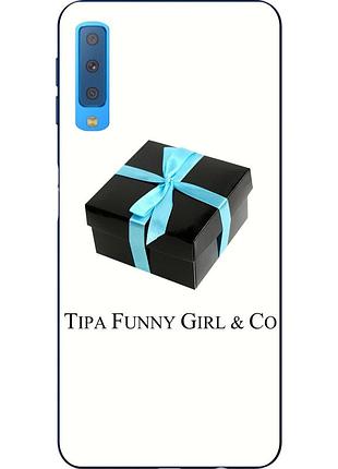 Антибрендовый силіконовий чохол для samsung a750f galaxy a7 2018 з картинкою tipa funny