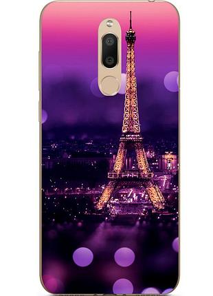Tpu чехол з картинкою (силікон) для meizu m6t париж вночі