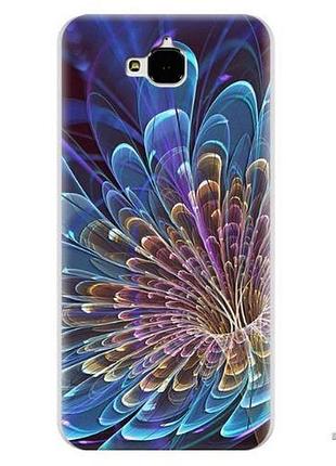 Чехол tpu с картинкой (силикон) для huawei y5 2017 волшебный цветок