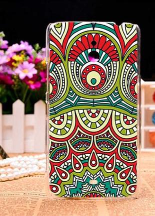 Чехол-накладка для nokia lumia 1320 с картинкой красивый узор