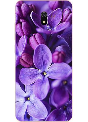 Чохол силіконовий для xiaomi redmi 8a з картинкою бузок