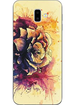 Чохол з картинкою (силікон) для samsung galaxy j6 plus 2018 квітка
