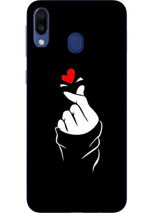 Силіконовий чохол з малюнком для samsung galaxy a20 2019 a205f рука