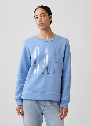Свитшот на флисе gap с логотипом