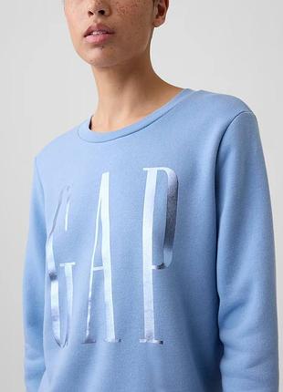 Свитшот на флисе gap с логотипом 3