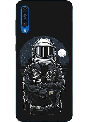 Силиконовый чехол бампер для samsung galaxy a50 2019 a505f с картинкой космонавт
