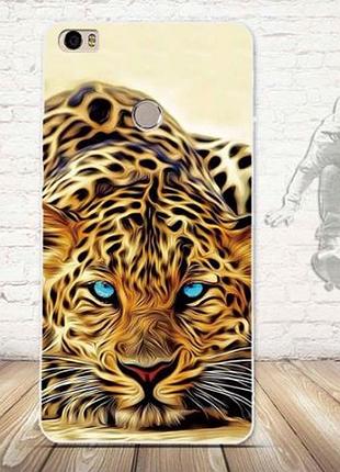 Силіконовий чохол бампер для xiaomi mi max з картинкою гепард