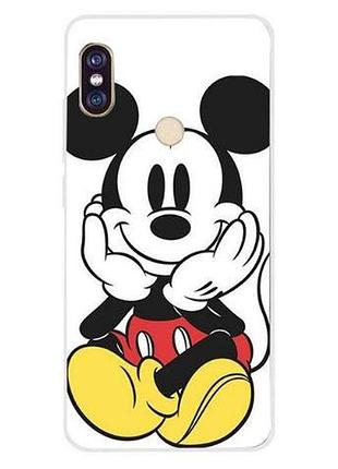 Оригинальный tpu чехол бампер с картинкой для xiaomi redmi note 5 микки маус