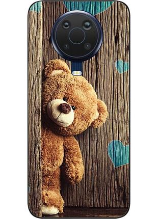 Бампер силиконовый чехол epik для nokia g20 / g10 с картинкой мишка