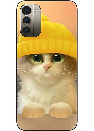 Силіконовий чохол epik для nokia g11 з картинкою кіт
