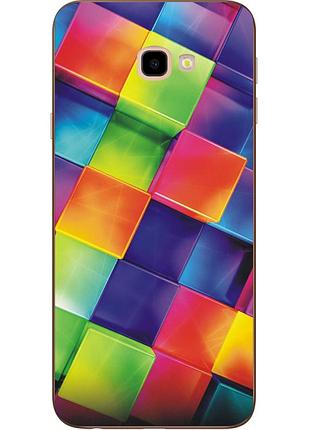 Силіконовий чохол накладка з картинкою для samsung galaxy j4 plus 2018 кубики
