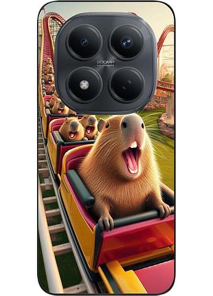 Силіконовий чохол epik для xiaomi redmi note 15 pro 5g з картинкою капібари на американських гірках