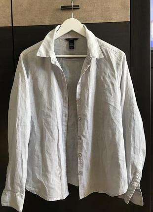 Лляна сорочка h&m 4