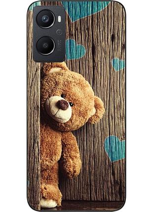 Бампер силиконовый чехол epik для oppo a96 4g с картинкой мишка