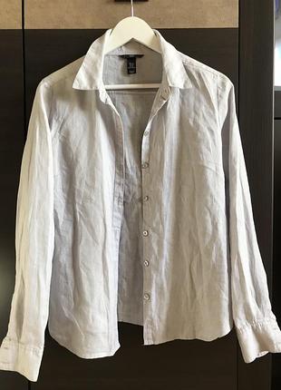 Лляна сорочка h&m 5