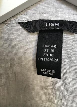 Лляна сорочка h&m 10