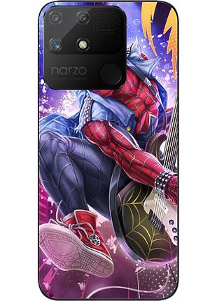 Силиконовый чехол epik для realme narzo 50a с картинкой spider-punk