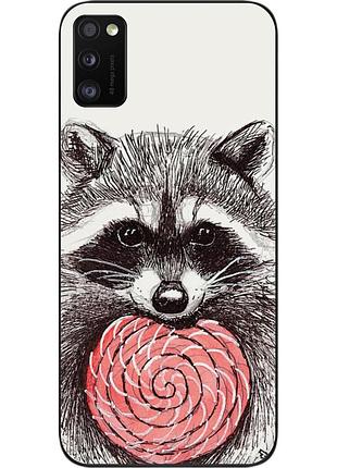 Силіконовий чохол для samsung a41 galaxy a415f з картинкою єнот