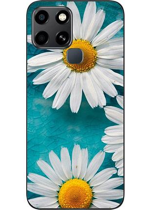 Силіконовий чохол epik для infinix smart 6 з картинкою ромашки