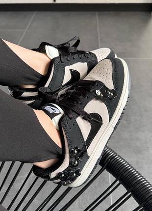 Nike dunk low se "florette" black 4