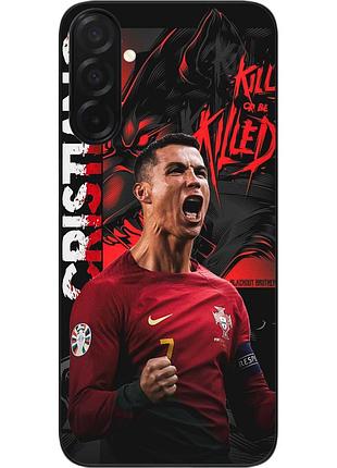 Чехол силиконовый epik для samsung galaxy a27 5g с изображением криштиану ярость