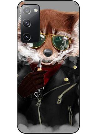 Силіконовий чохол epik для samsung galaxy s20 fe з картинкою крутий єнот