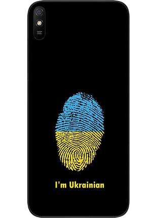Силиконовый чехол epik для xiaomi redmi 9a с картинкой отпечаток