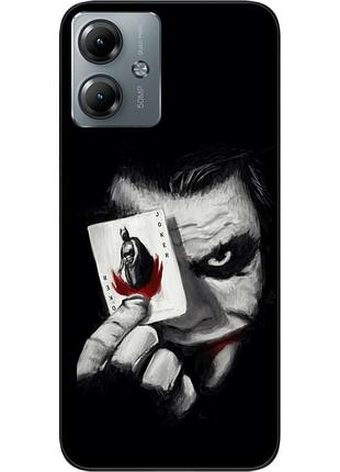 Силиконовый чехол epik для motorola moto g14 с картинкой джокер с картой