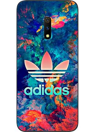 Силиконовый чехол для realme x с картинкой adidas