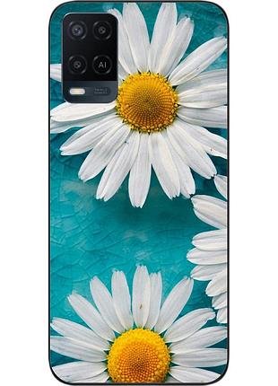 Силіконовий чохол для oppo a54 з картинкою ромашки