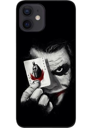 Силиконовый чехол для iphone 12 mini с картинкой джокер с картой