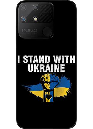 Силиконовый чехол epik для realme narzo 50a с картинкой кулак