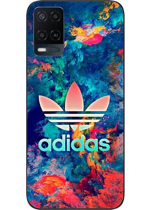 Силіконовий чохол для oppo a54 з картинкою adidas