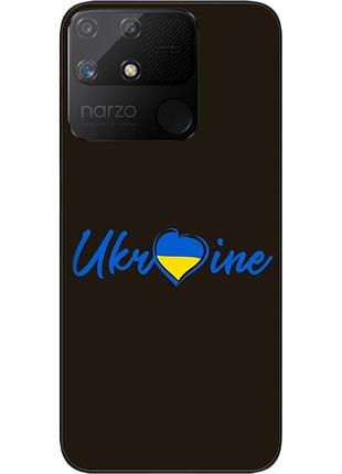 Силиконовый чехол epik для realme narzo 50a с картинкой украина