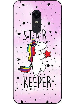 Силіконовий чохол бампер для xiaomi redmi 5 plus з картинкою єдиноріжок