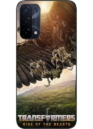 Силиконовый чехол epik для oppo a74 5g с картинкой эйрейзор трансформеры звероботы