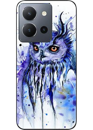 Силіконовий чохол epik для vivo y36 з картинкою сова акварель