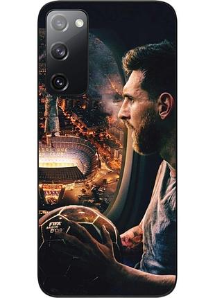 Силіконовий чохол бампер epik для samsung galaxy s20 fe з картинкою мессі