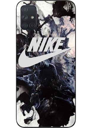Силиконовый чехол для samsung a71 galaxy a715f с картинкой nike
