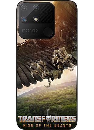 Силиконовый чехол epik для realme narzo 50a с картинкой эйрейзор трансформеры звероботы