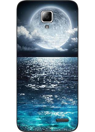 Чохол силіконовий для lenovo a536 з картинкою місяць