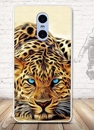 Силіконовий чохол бампер для xiaomi redmi note 4 з картинкою гепард