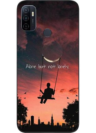 Чохол силіконовий для oppo a53 з картинкою напис